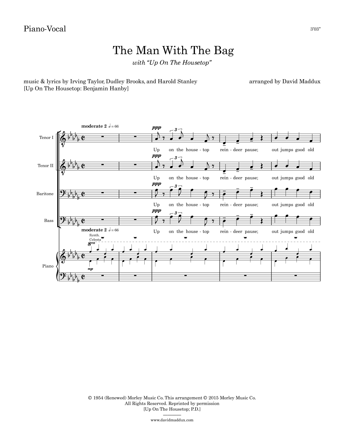 (everybody's Waitin' For) The Man With The Bag (arr. David Maddux)
