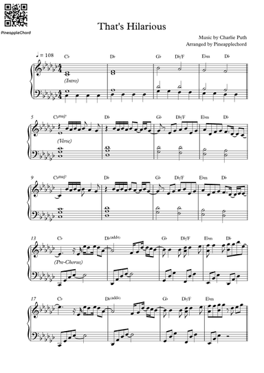 That's Hilarious (arr. Pineapplechord)