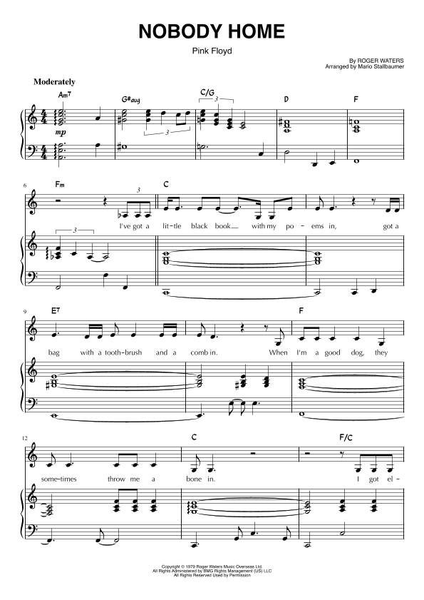Nobody Home (arr. Mario Stallbaumer)