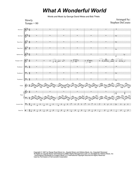 What A Wonderful World (arr. Stephen DeCesare)
