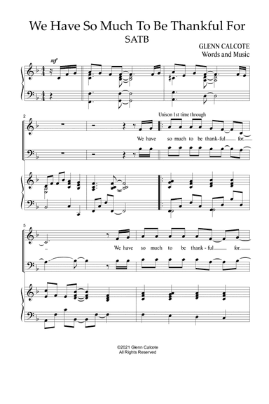 We Have So Much To Be Thankful For