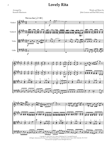 Lovely Rita (arr. Kenneth Martinson)