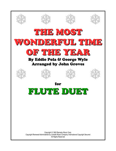 The Most Wonderful Time Of The Year (arr. John Groves)
