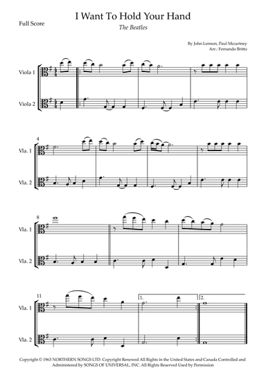 I Want To Hold Your Hand (arr. Fernando Britto)