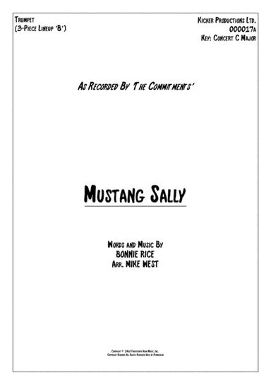 Mustang Sally (arr. Mike West)