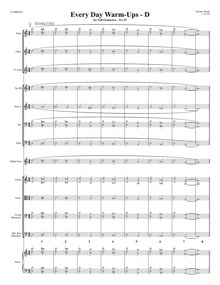 D - Every Day Warm-Ups for Full Orchestra