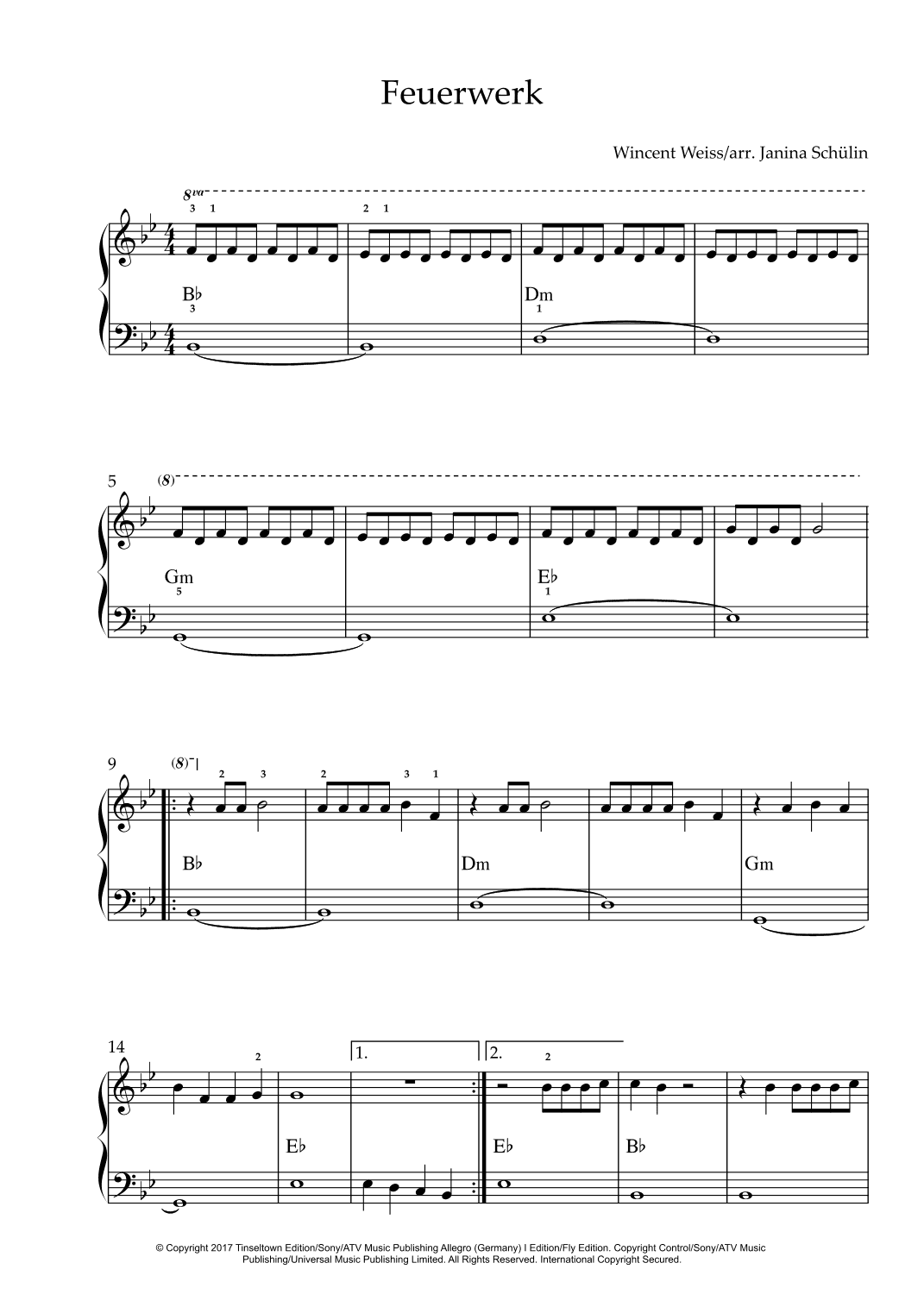 Feuerwerk (arr. Janina Schülin)