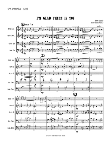 I'm Glad There Is You (in This World Of Ordinary People) (arr. Jesse Audelo)