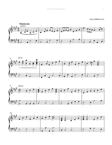 First Composition