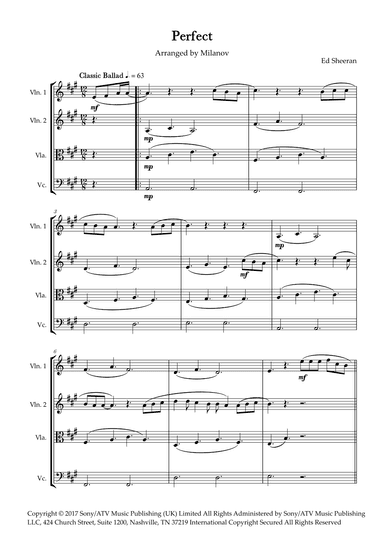 Perfect (arr. Milanov)