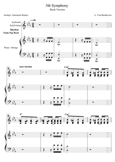 Beethoven's 5th Symphony (arr. Antonieta Ramos Valverde)