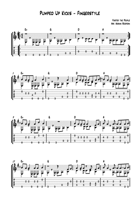 Pumped Up Kicks (arr. Adrian Redfern)
