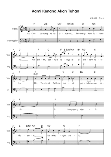 In Remembrance of Me / Kami Kenang Akan Tuhan (arr. Angie Wiranata)