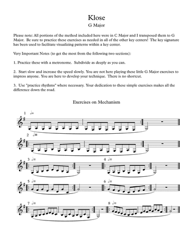 Klose and Kroepsch in G Major (arr. Robert Moody)