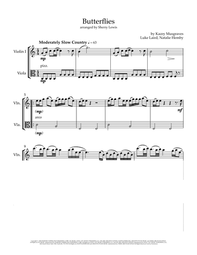 Butterflies (arr. Sherry Lewis)