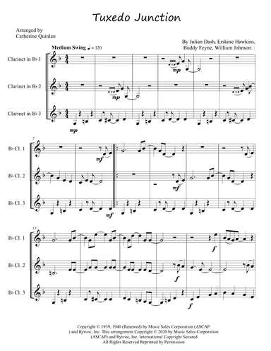 Tuxedo Junction (arr. Catherine Quinlan)