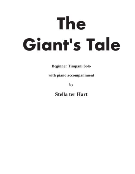 The Giant's Tale - Beginner Timpani Solo with piano accompaniment