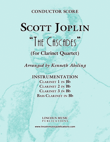 Joplin - "The Cascades" (for Clarinet Quartet) (arr. Kenneth Abeling)