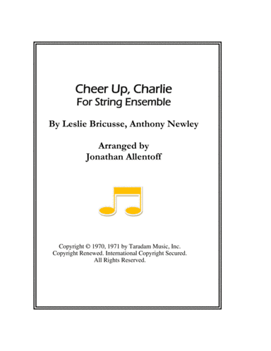 Cheer Up, Charlie (arr. Jonathan Allentoff)