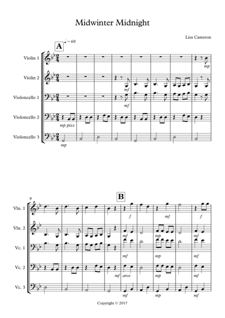 Midwinter Midnight - String Ensemble