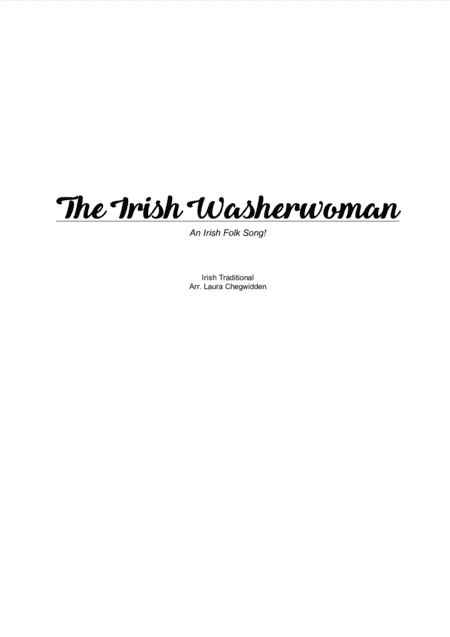 The Irish Washerwoman for Eclectic String Ensemble (arr. Laura Chegwidden)