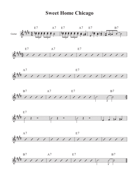 Sweet Home Chicago (arr. David M Fagnant)