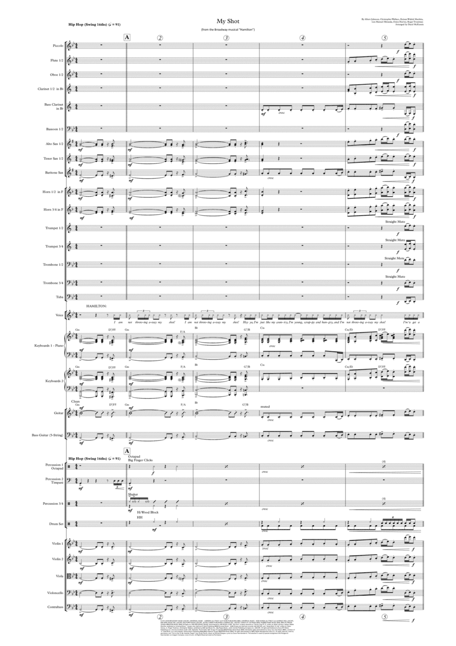 My Shot (arr. Daryl McKenzie)