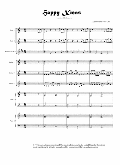 Happy Xmas (War Is Over) (arr. Ester Alessandrini)