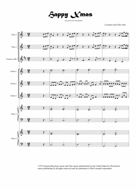 Happy Xmas (War Is Over) (arr. Ester Alessandrini)