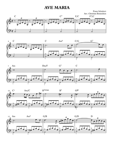 Schubert - Aver Maria (arr. Christian Bennedsen)