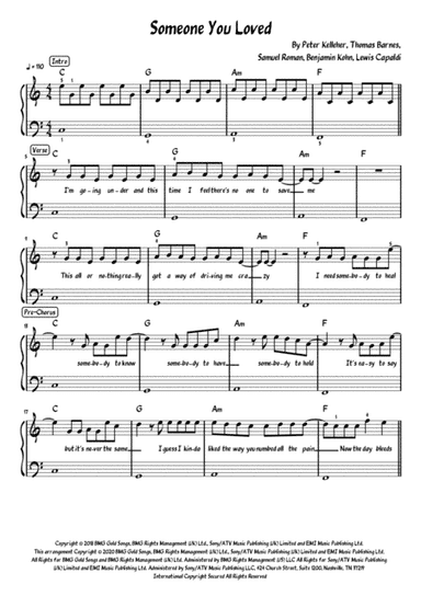 Someone You Loved (arr. Meowscore)