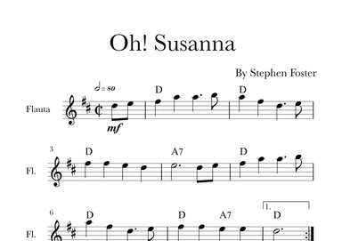 Oh! Susanna (arr. Glauco Fernandes)