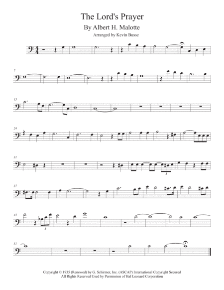 The Lord's Prayer (arr. Kevin Busse)