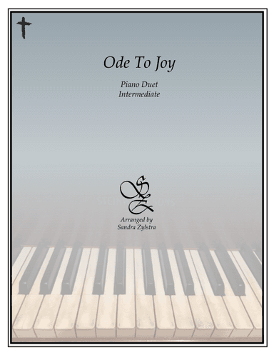 Ode To Joy (Joyful, Joyful We Adore Thee) (1 piano, 4 hand duet) (arr. Sandra Zylstra)