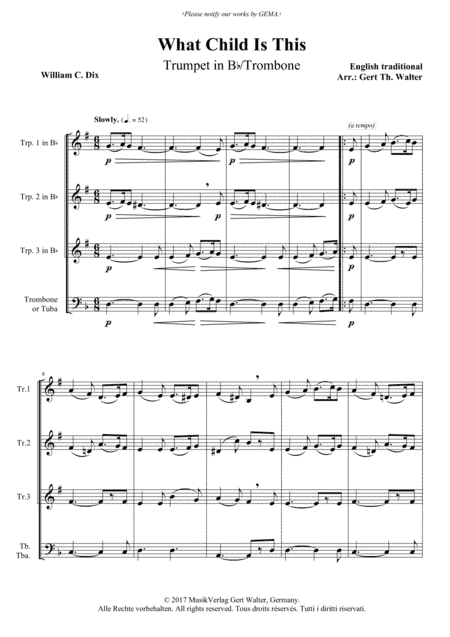 What Child Is This (arr. Gert Th. Walter)