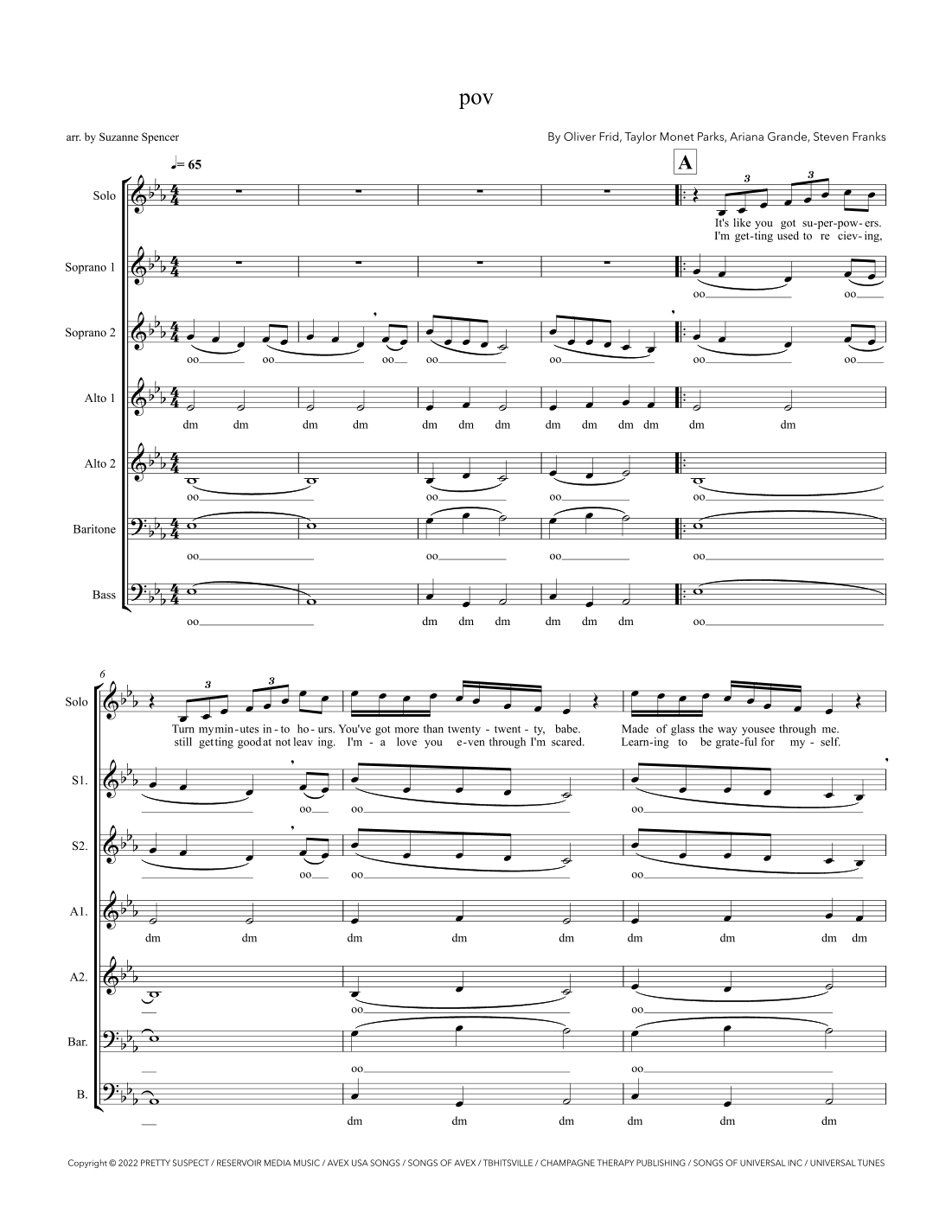 Pov (arr. Suzanne Spencer)