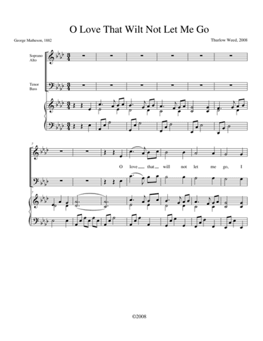 O Love that wilt not let me go