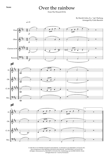 Over The Rainbow (arr. Cadu Barcelos)