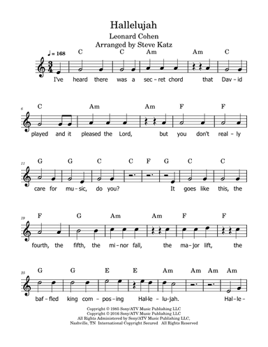 Hallelujah (arr. Steve Katz)