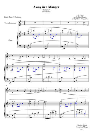 Away in a Manger (arr. Ifen Chuang, Chien-Ming Chen)