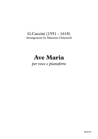 Ave Maria (arr. Maurizio Chiavaroli)