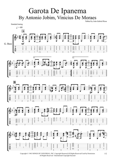 Garôta De Ipanema (arr. João Gabriel Rosa)