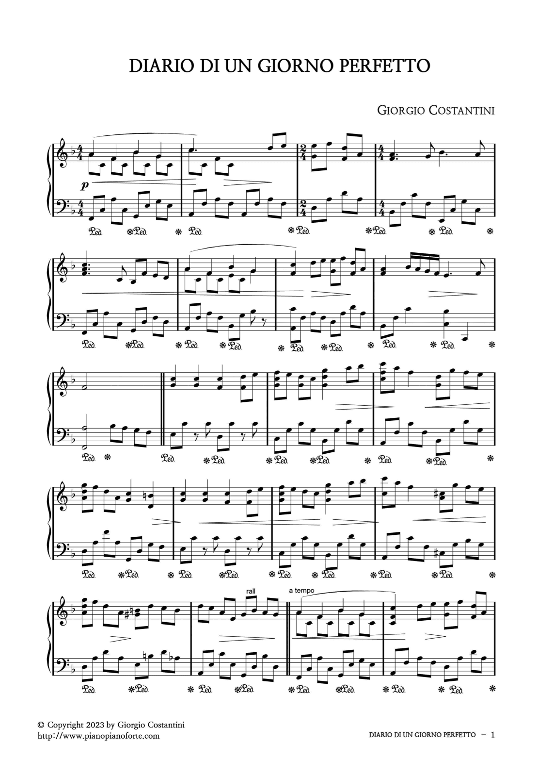 Diario di un giorno perfetto