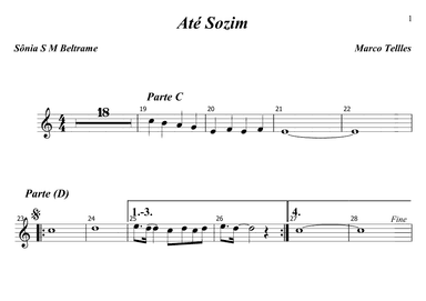 Até Sozim (arr. Sônia S M Beltrame)