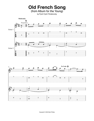 Old French Song (arr. Mark Phillips)