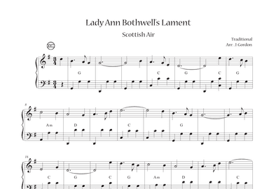 Lady Ann Bothwell's Lament (arr. Julia Gordon)