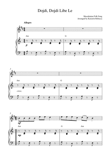 Dojdi, Dojdi Libe Le (arr. Kaiserin Rebecca)