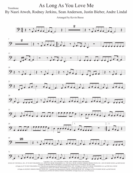 As Long As You Love Me (arr. Kevin Busse)