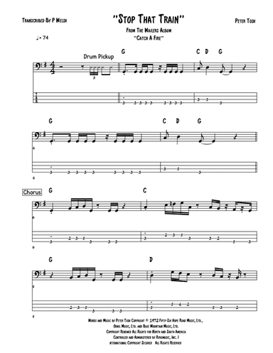 Stop That Train (arr. Accubass)