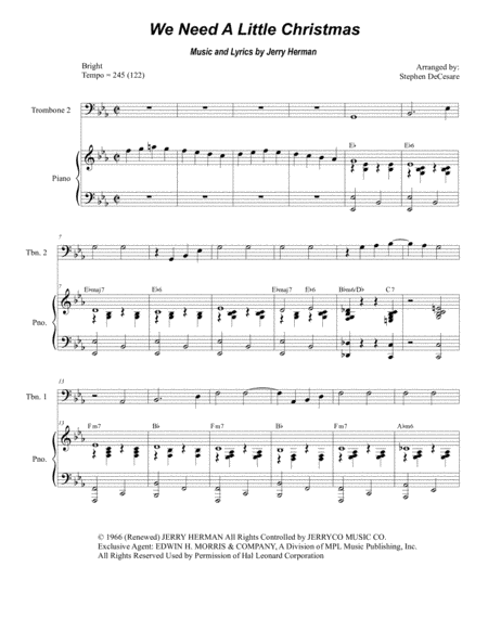 We Need A Little Christmas (arr. Stephen DeCesare)